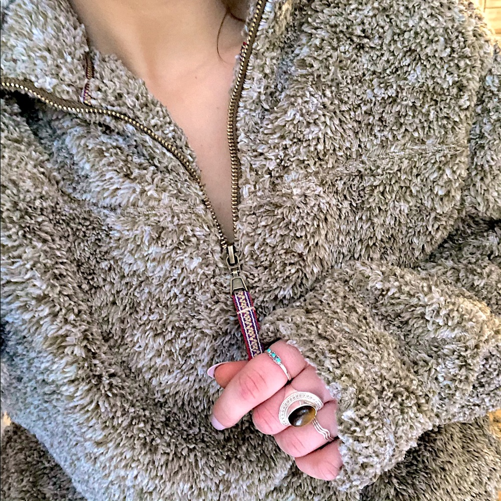 alpine sherpa half zip